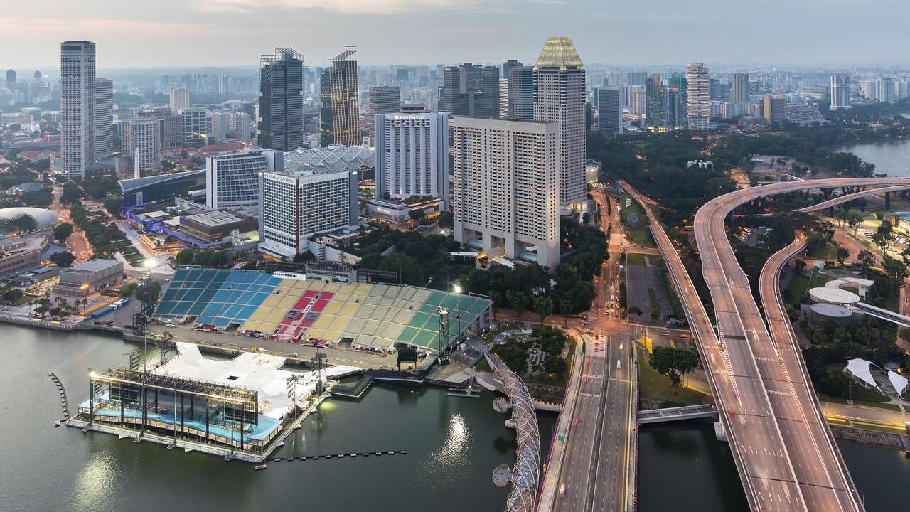 Singapore public holiday scenery, Asia