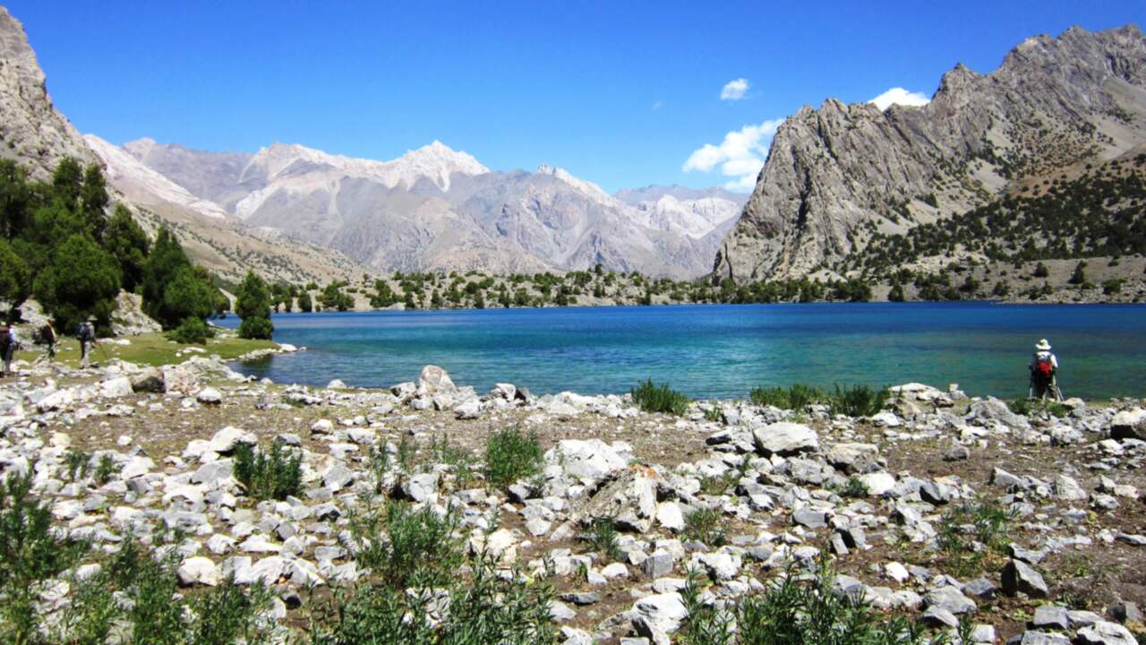 Tajikistan public holiday scenery, Asia