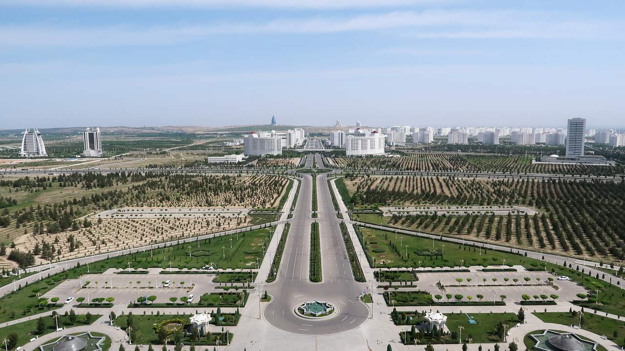 Turkmenistan public holiday scenery, Asia